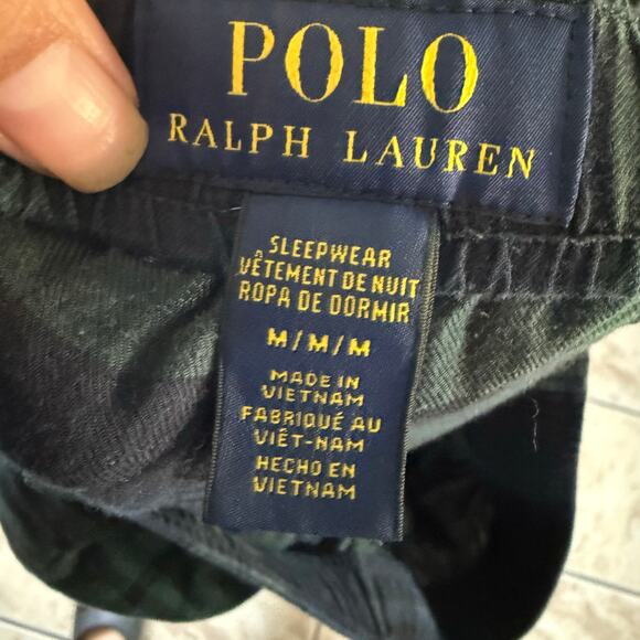 Polo‎ Ralph Lauren Black Watch Tartan Plaid Pajama Pants Mens Medium Loungewear - Picture 6 of 9
